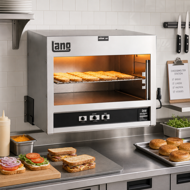 Product image #2 for Lang 48-Inch Infrared Quartz Electric Cheesemelter, Wall-Mounted, 4-Position Rack
