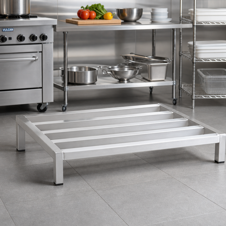 Product image #2 for Panco Tubular Aluminum Dunnage Rack, 60 x 20 x 8 in., 1500 lb. Capacity