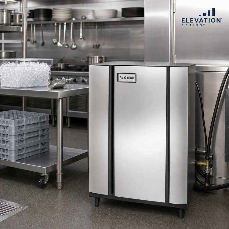 Product image #3 for Ice-O-Matic Elevation Series™ CIM0826HR49 Remote-Cooled Modular Half-Size Cube Ice Maker, 22.25-Inch Wide