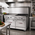 Thumbnail image #2 for Southbend Ultimate 60-Inch Gas Restaurant Range with 2 Open Burners, 48-Inch Griddle, Standard Oven and Convection Oven