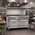 Thumbnail image #2 for Southbend Ultimate 60-Inch Gas Restaurant Range with 2 Open Burners, 48-Inch Griddle, Standard Oven and Convection Oven