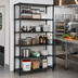 Thumbnail image #2 for Quantum 60-Inch W x 12-Inch D x 74-Inch H 5-Shelf Wire Shelving Starter Kit