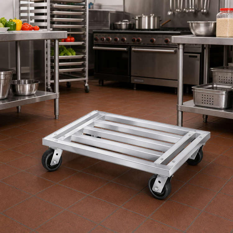Product image #2 for Channel Manufacturing MD2454 Tubular Aluminum Mobile Dunnage Dolly, 54 x 24 x 8 Inches, 1,200 lb. Capacity