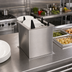 Thumbnail image #2 for Atlas Metal Heated Drop-In Oval Platter Dispenser with Enclosed Frame, Stainless Steel