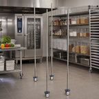 Thumbnail image #2 for Metro qwikTRAK BTMS Stainless Steel High-Density Track Shelving Mobile Unit Kit