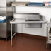 Thumbnail image #2 for CMA Dishmachines SL-48 48-Inch Straight Left-To-Right Soiled Dishtable with Integrated 20 x 20 x 5 Sink