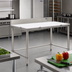 Thumbnail image #2 for Eagle Group 96-Inch x 24-Inch Poly Top Cutting Table with Removable 304 Stainless Steel Backsplash