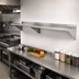 Thumbnail image #2 for Sapphire 84 Inch Wall-Mounted Stainless Steel Shelf with 3 Angled Brackets