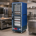 Thumbnail image #2 for Metro C5 3 Series Full-Height Mobile Combination Heated Holding & Proofing Cabinet with Dutch Clear Polycarbonate Doors, Blue Insulation Armour, Low Wattage