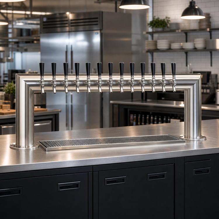 Product image #2 for Micro Matic USA Pass-Thru Countertop Air-Cooled 12-Faucet Draft Beer Tower