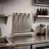 Thumbnail image #2 for Micro Matic Wall-Mount 16-Inch Stainless Steel Drip Tray Trough with 4 Faucet Holes and 1/2-Inch NPT Drain