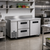 Thumbnail image #2 for Hoshizaki Steelheart 60-Inch Two-Section Worktop Refrigerator with One Door and Two Drawers, Side-Mounted Refrigeration