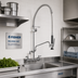 Thumbnail image #2 for Fisher Spring Pre-Rinse Unit with Add-On Faucet and 6-Inch Swing Spout, 8-Inch Adjustable Wall Mount, Stainless Steel