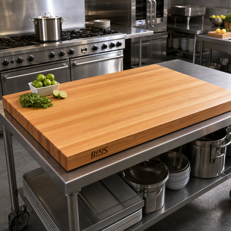 Product image #2 for Boos Block American Cherry Edge-Grain Kitchen Countertop, 48 x 36 x 3 Inches, Varnique Finish