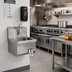 Thumbnail image #2 for John Boos Pro-Bowl Wall-Mount Stainless Steel Hand Wash Sink with Apron, 14 x 10 x 5 Inch Bowl, Faucet Included