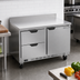 Thumbnail image #2 for Beverage-Air 48-Inch Two-Section Worktop Freezer with 2 Drawers and 1 Solid Door, Rear-Mounted Self-Contained R290
