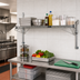 Thumbnail image #2 for Quantum 60 Inch x 14 Inch Cantilever Single Shelf Wall-Mount Wire Shelving Unit, Chrome Plated