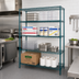 Thumbnail image #2 for Eagle Redi-Pak 4-Tier Wire Shelving Unit, 60 Inch W x 18 Inch D x 63 Inch H, Stationary, Blue-Green Hybrid Epoxy Finish