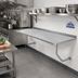 Thumbnail image #2 for Advance Tabco 96 x 30 Inch Wall-Mounted Stainless Steel Work Table with 1-1/2 Inch Rear Backsplash
