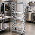 Thumbnail image #2 for Channel Manufacturing 304 Stainless Steel Single-Section Side-Loading No-Lift Oven Rack for 12 Full-Size Pans