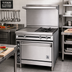 Thumbnail image #2 for Titan JTRH-2-1HT-36C 36 Inch Heavy Duty Gas Range with (2) Open Burners, (1) Hot Top, and Convection Oven
