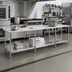 Thumbnail image #2 for Eagle Group Spec-Master 144 Inch x 24 Inch Stainless Steel Work Table with Rear Up-Turn and Adjustable Undershelf