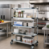 Thumbnail image #2 for Quantum 48 in x 18 in 5-Shelf Mobile Cart with Solid Galvanized Steel Shelves
