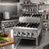 Thumbnail image #2 for Supreme 18-Inch Countertop Gas Step-Up Hotplate with 2 Open Burners and 2 Step-Up Open Burners