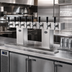 Thumbnail image #2 for Perlick Bridge Tee Countertop Glycol-Cooled Draft Beer Tower, 10 Faucets, Stainless Steel Finish