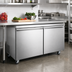 Thumbnail image #2 for Hurakan by Equip.me 60-Inch 2-Section Undercounter Refrigerator with Solid Doors and Electronic Controls