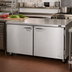 Thumbnail image #2 for Turbo Air PRO Series Two-Section Undercounter Refrigerator, 15.5 Cu. Ft., Solid Doors, 60-1/4 Inch Wide