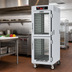 Thumbnail image #2 for Metro C5 8 Series Mobile Full-Height Pass-Thru Controlled Temperature Heated Holding Cabinet with Dutch Double-Pane Glass Doors and Universal Wire Slides