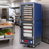 Thumbnail image #2 for Metro C5 3 Series Mobile Full-Height Heated Holding & Proofing Cabinet with Blue Insulation Armour, Dutch Solid Aluminum Doors, and Fixed Wire Slides