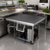 Thumbnail image #2 for Hatco CSBFP-48-S 48-Inch x 48-Inch Built-In Flush Top Cold Shelf with Electronic Controls and Top-Mount Condensing Unit