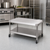 Thumbnail image #2 for Jade Range ST-30 30-Inch Stainless Steel Equipment Stand with Open Base and Bottom Shelf