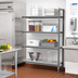 Thumbnail image #2 for Cambro Camshelving Basics Plus 4-Tier Solid Polymer Shelving Add-On Unit, 18 x 36 x 64 Inches, Brushed Graphite