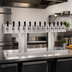 Thumbnail image #2 for Glastender 2-Column Countertop Air-Cooled Tee Draft Dispensing Tower with 12 Stainless Steel Faucets
