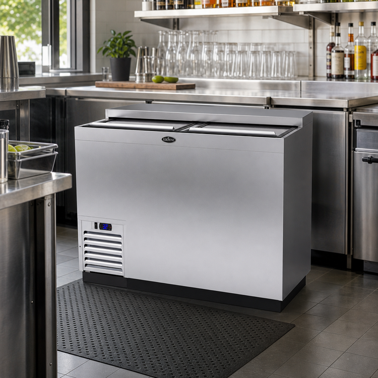Product image #2 for Krowne MC48S 48-Inch Slide-Top Underbar Glass Froster with Self-Contained Refrigeration