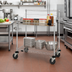 Thumbnail image #2 for Quantum 36 x 24 x 40 Inch Mobile Wire Shelving Cart with Chrome Plated Finish