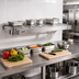 Thumbnail image #3 for Quik-Set Louvered Solid Shelf with Marine Edge, 48 x 24 Inches, 16/304 Stainless Steel