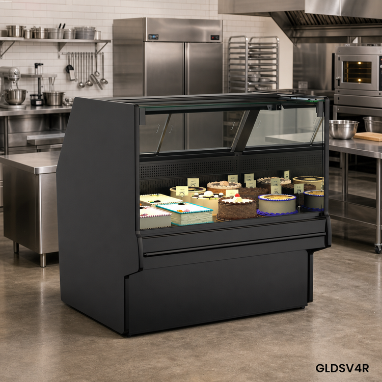 Product image #2 for Structural Concepts Fusion® 99-3/4 Inch Wide Refrigerated Service Case with Lift-Up Front Glass, Remote Refrigeration
