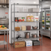 Thumbnail image #2 for Eagle Group Redipak 5-Tier Wire Shelving Unit, 60 Inch W x 18 Inch D x 74 Inch H, Stationary, Pewter Gray Epoxy Finish