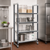 Thumbnail image #2 for Cambro Camshelving Elements XTRA 4-Shelf Solid Stationary Starter Unit, 30W x 24D x 64H, Speckled Gray
