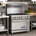 Thumbnail image #2 for Imperial (Middleby) Pro Series IR-36-LB 36-Inch Gas Range Match Oven with Single Standard Oven, Stainless Steel Exterior