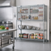 Thumbnail image #2 for EAGLEbrite Zinc Security Enclosure Kit for Wire Shelving, 48-Inch W x 21-Inch D, Hinged Doors