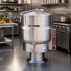Thumbnail image #2 for Southbend (Middleby) Southbend Steam KEPS-40 40-Gallon Electric Stationary Steam Kettle with 2/3 Jacket, Thermostatic Control & Pedestal Base