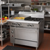 Thumbnail image #2 for Garland Cuisine Series 36-Inch Heavy-Duty Natural Gas Range with Right-Side 2 Open Burners, Left 18-Inch Griddle and Standard Oven
