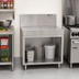 Thumbnail image #2 for Spec-Bar Open Base Workboard Cabinet, 48-Inch Wide x 19-Inch Deep, Stainless Steel, Freestanding