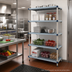 Thumbnail image #2 for MetroMax Q 24-Inch x 24-Inch x 74-Inch 5-Shelf Quick-Adjust Add-On Polymer Shelving Unit