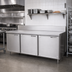Thumbnail image #2 for La Rosa Refrigeration L-21178-23-28 Three-Section Reach-In Worktop Freezer Base with Doors, Remote Refrigeration